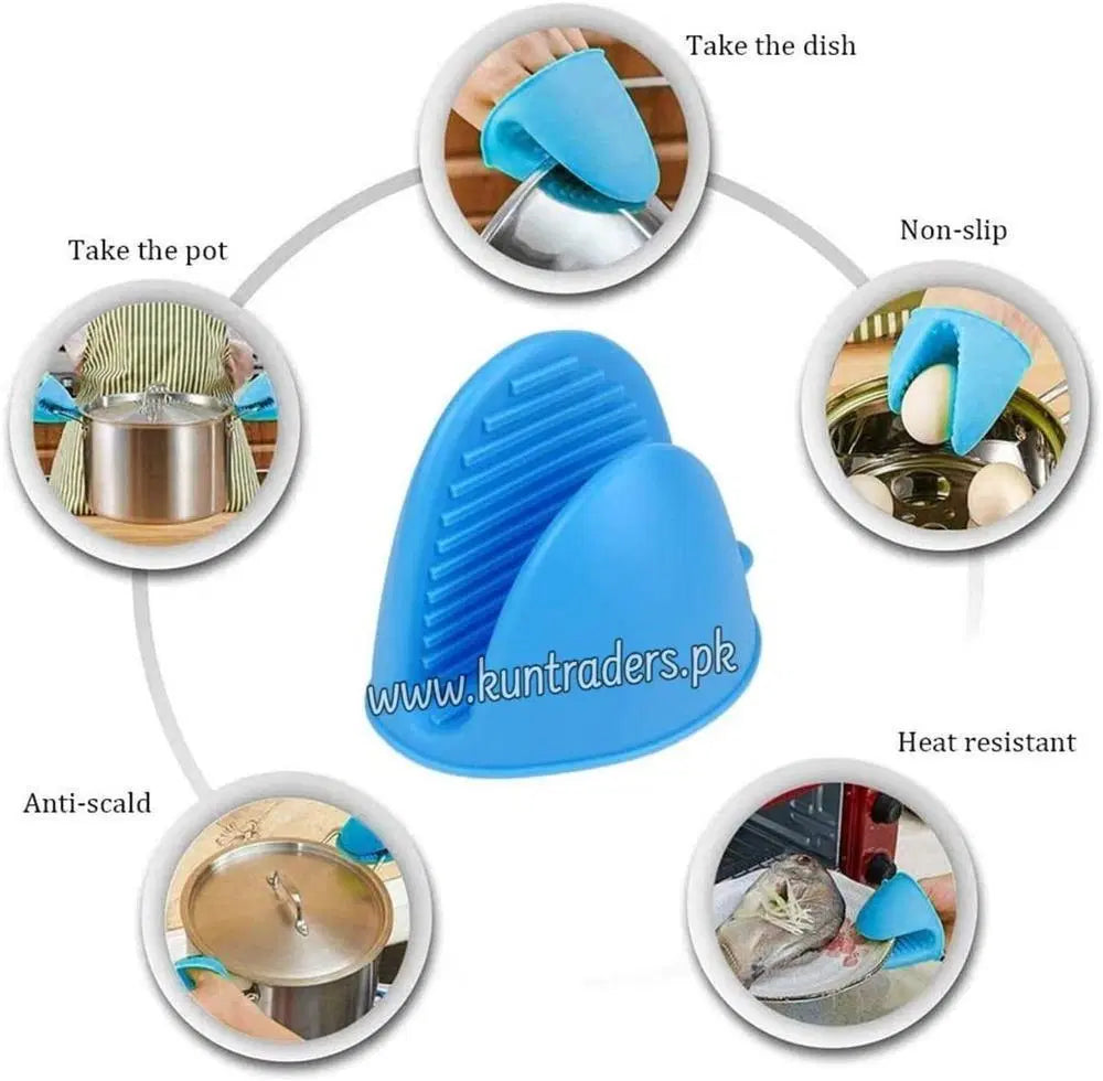 Multicolor Silicone Pot Holders - Set of 4 Pcs - Stylish and Functional Kitchen Accessory